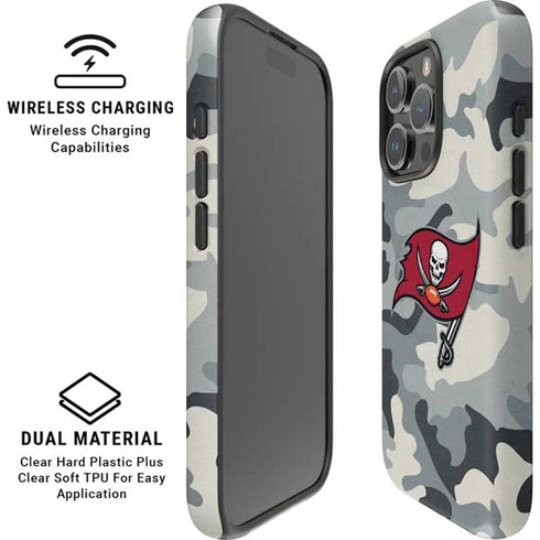 NFL Tampa Bay Buccaneers Camo iPhone 16 Pro Magsafe Impact Case